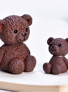 卡通动物PVC玩偶DIY微景观装饰品