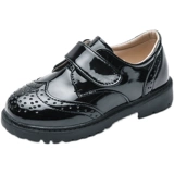 Boyse Those Black Soft Bottom Spring и осенние модели в летних кожаных студентах исполняют обувь, мальчики, мальчики и дети исполняют обувь