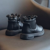 Martens, детские ботинки, демисезонные короткие сапоги, детский флисовый наряд маленькой принцессы, из натуральной кожи