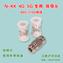 1 2 feeder connector N-KKL16 double-mother-head dual-pass radio frequency connector 50-12N type straight through double pubic head