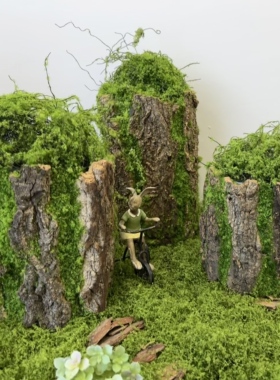 苔藓花盆装饰造景布景素材可插花