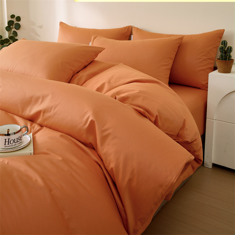 100支长绒棉四件套纯棉全棉2025新款床上四件套床笠款床单款四季 - 图1