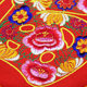 Embroidery single side with Chinese knot decoration with fish and blessing characters