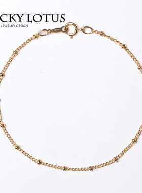 luckylotus珠宝首饰女14k注金