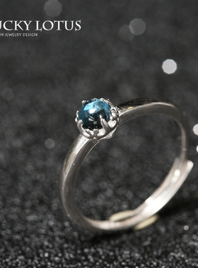 珠宝酒红石榴石活口纯银戒指包邮