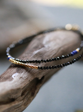 一枕南柯丨入锦定制尖晶石两圈细手链