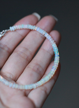 城外有星光丨天然欧泊盘珠手链