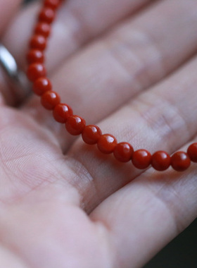 入锦南红玛瑙手串精致
