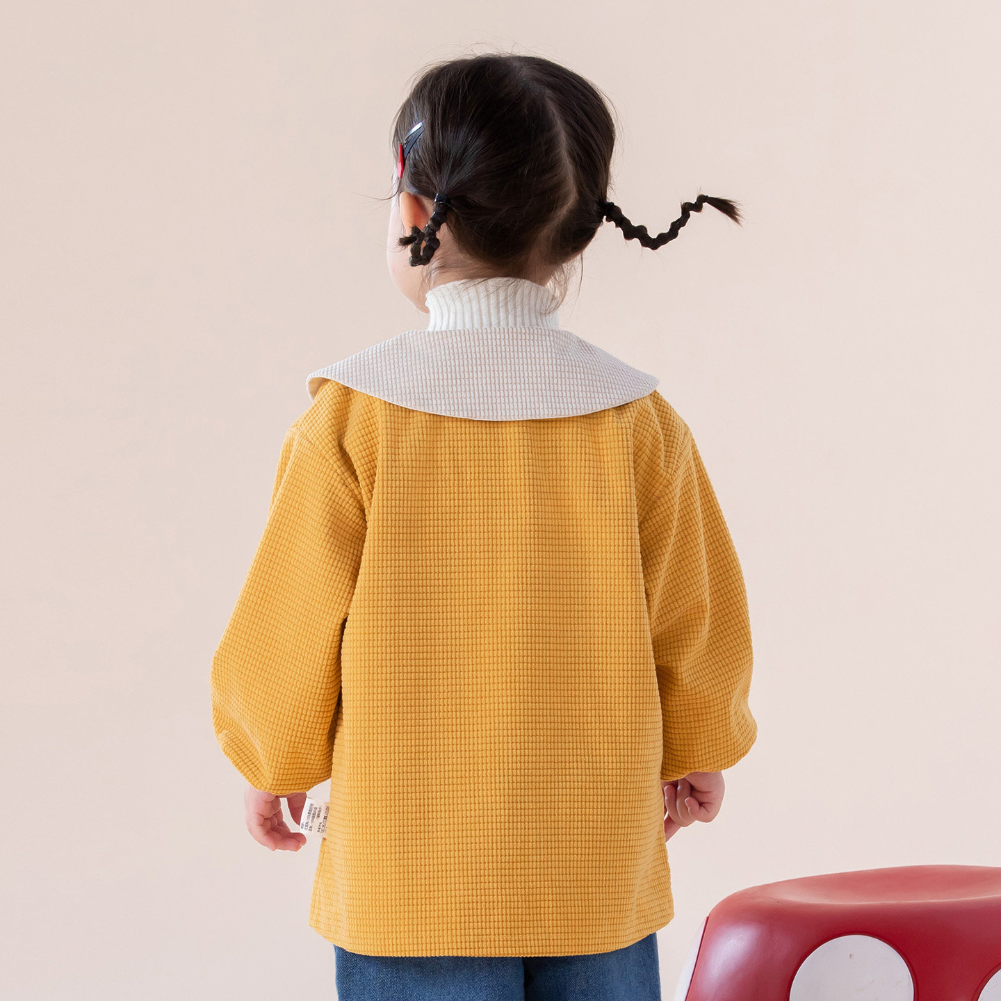 女童罩衣长袖小孩保护羽绒服罩衫宝宝可爱幼儿园防水吃饭衣围兜冬,淘宝优惠券,粉丝福利购,淘宝优惠卷