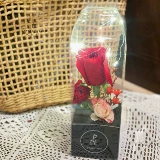 Портативная прозрачная подарочная коробка на день Святого Валентина в форме цветка из ПВХ