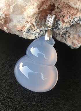 土耳其蓝玉髓无烧甜美风葫芦吊坠