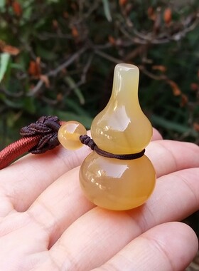 中国风玉髓玛瑙葫芦吊坠复古百搭