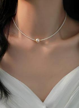 精致时尚轻奢小香风超细锁骨链