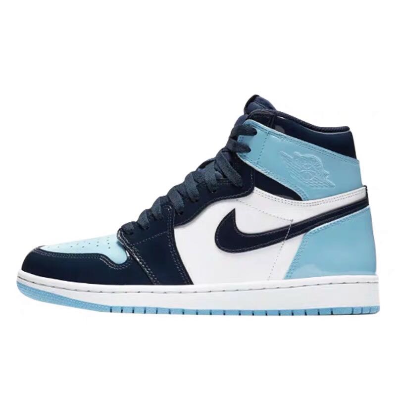 AIR JORDAN 1 UNC 篮球鞋 AJ1 漆皮北卡蓝 全明星 CD0461-401