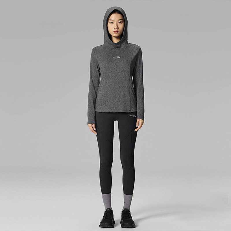 SAUCONY索康尼女长袖T恤户外运动防风秋冬保暖上衣百搭时尚外套,淘宝优惠券,粉丝福利购,淘宝优惠卷