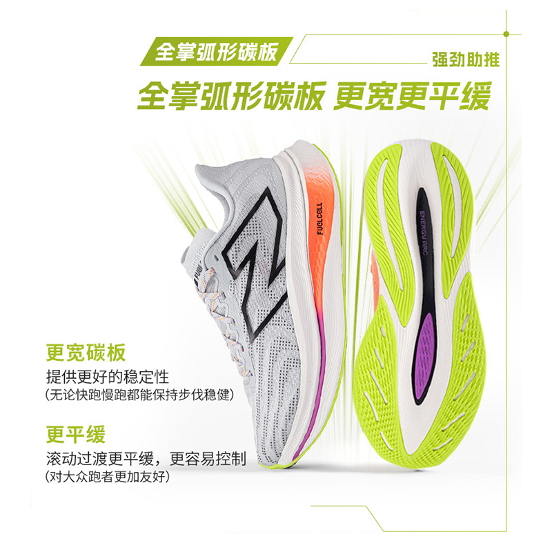 New Balance新百伦FuelCell SC Trainer v2全掌碳板竞速男女跑鞋