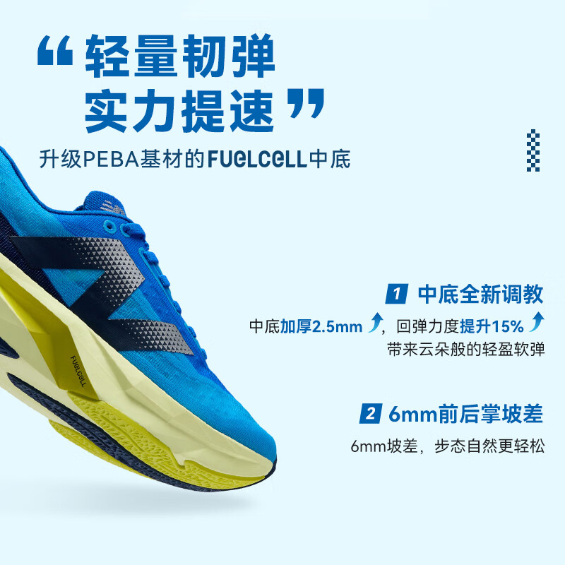 NEW BALANCE/新百伦 FuelCell Rebel v4男女跑步鞋竞速轻量缓震-图0