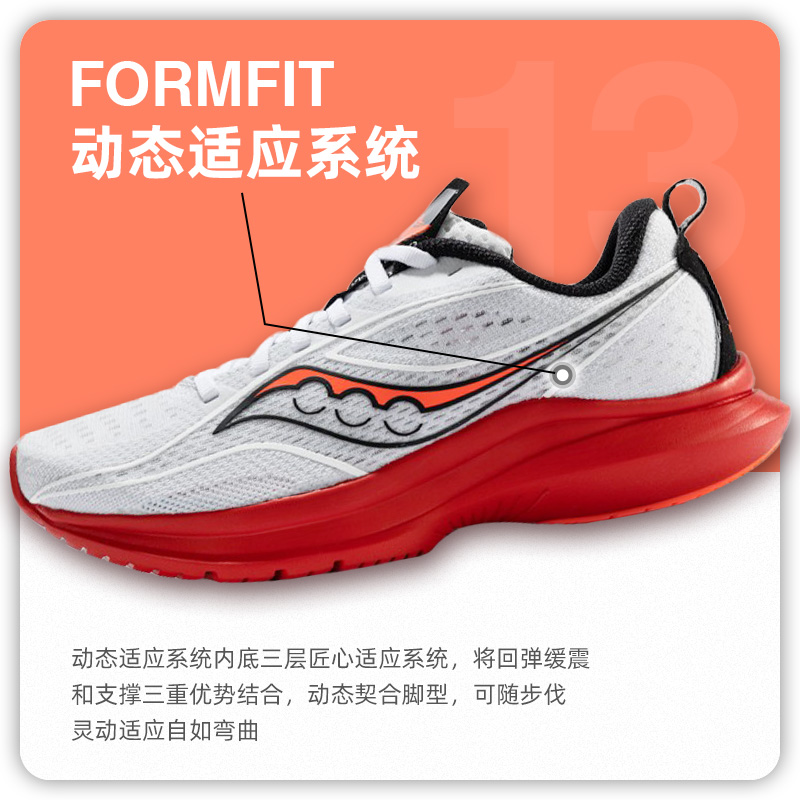 Saucony索康尼KINVARA 13菁华K13男女跑鞋轻量缓震透气跑步鞋新品 - 图0