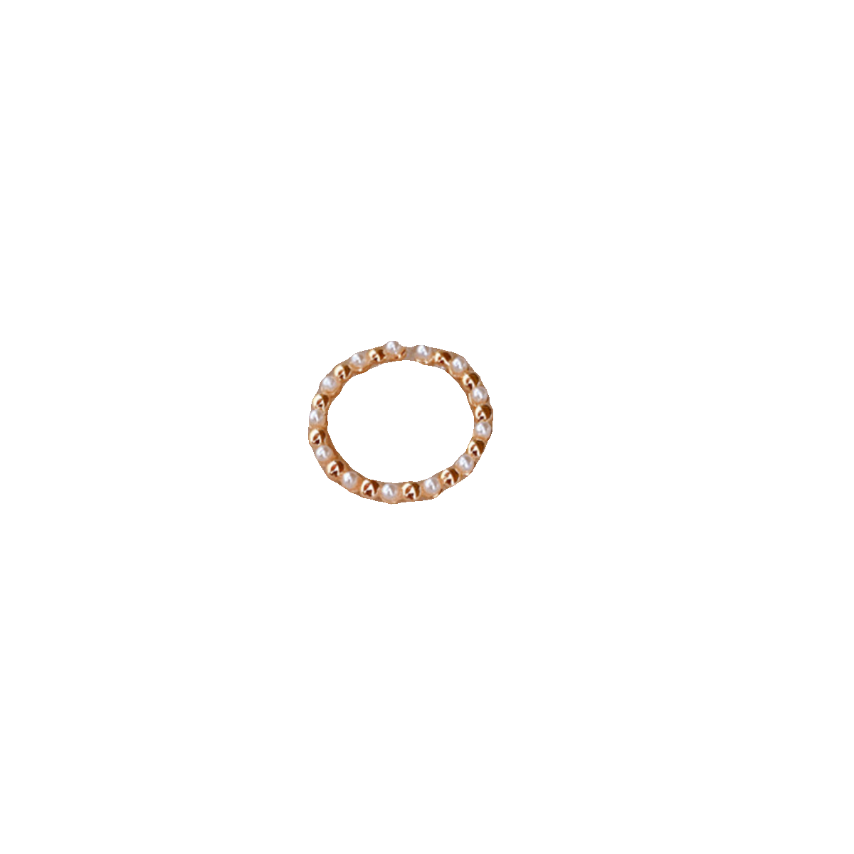 馨米娅小众设计感简约珍珠戒指女气质指环不掉色2024年新款食指戒
