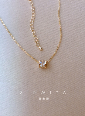 小蛮腰女高级感锆石项链