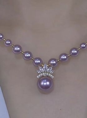 思慕琦仿珍珠仿珍珠圆珠链女皇冠