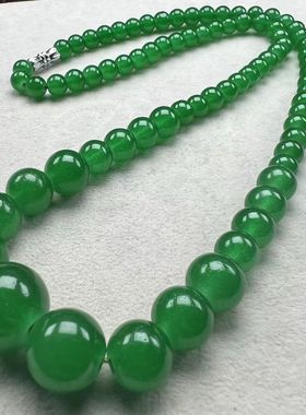 思慕琦玻璃圆珠链玻璃女项链