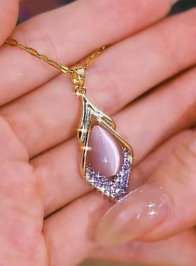 气质独特高档设计师款百搭猫眼石