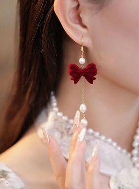 思慕琦气质合金女仿珍珠蝴蝶结