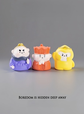 无聊了，摆一摆Q版西游记话悟空电脑桌面小摆件解压治愈工位装饰