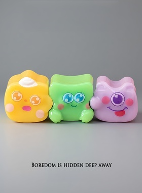 送朋友桌面摆件拼图怪兽办公室