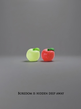 水果小摆件电脑桌面工位自然治愈