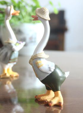 摆设鸭子书房客厅阳台桌面摆件