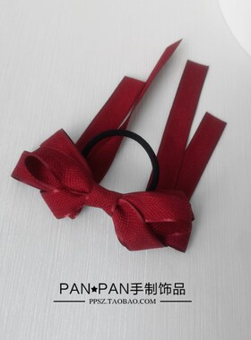 少女心日系长飘带超仙黑色蝴蝶结