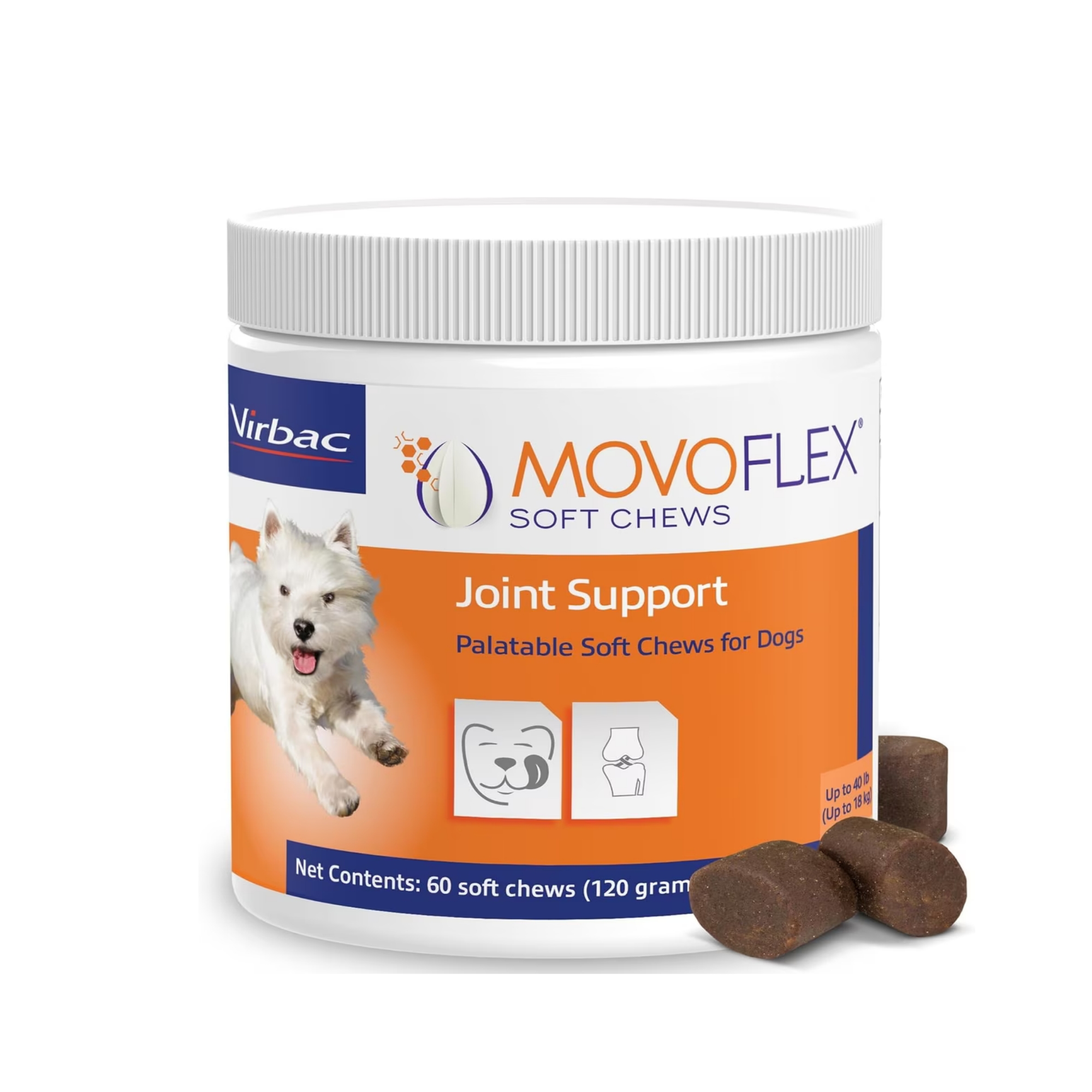 【代购】Virbac MOVOFLEX 犬用关节软咀嚼补充剂无氨糖无软骨素 - 图1