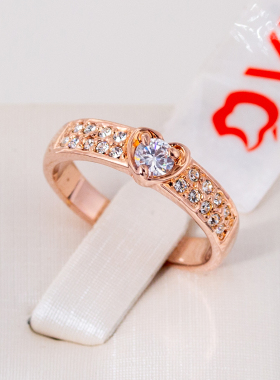 伊泰莲娜丽晶红苹果品牌系列女士结婚钻戒指情侣中指环对戒男JZ15