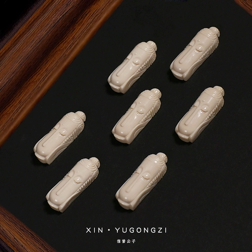 Ледяной материал, оригинальное цветовое яростное лицо слоновой кости, буддийская карта карта, Юнсинг Мун Кинг Конг Борхи браслет DIY Wenwan аксессуары