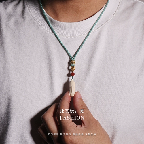 Ледяной материал, оригинальное цветовое яростное лицо слоновой кости, буддийская карта карта, Юнсинг Мун Кинг Конг Борхи браслет DIY Wenwan аксессуары