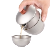 Дорожный портативный ремесленник, двухэтажная чайная чашка для путешествий для домашнего использования, чайный сервиз, защита от ожогов