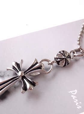 男女款毛衣链十字架吊坠