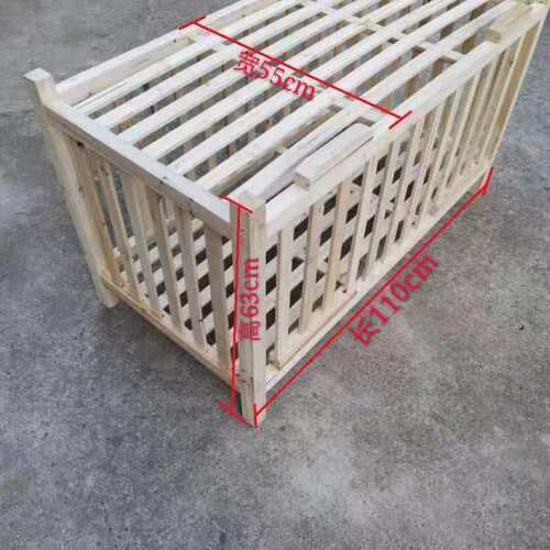实木鸡笼 杉木家用老式阳台养鸡鸭简易鸡舍家用大号户外养殖笼窝 - 图0