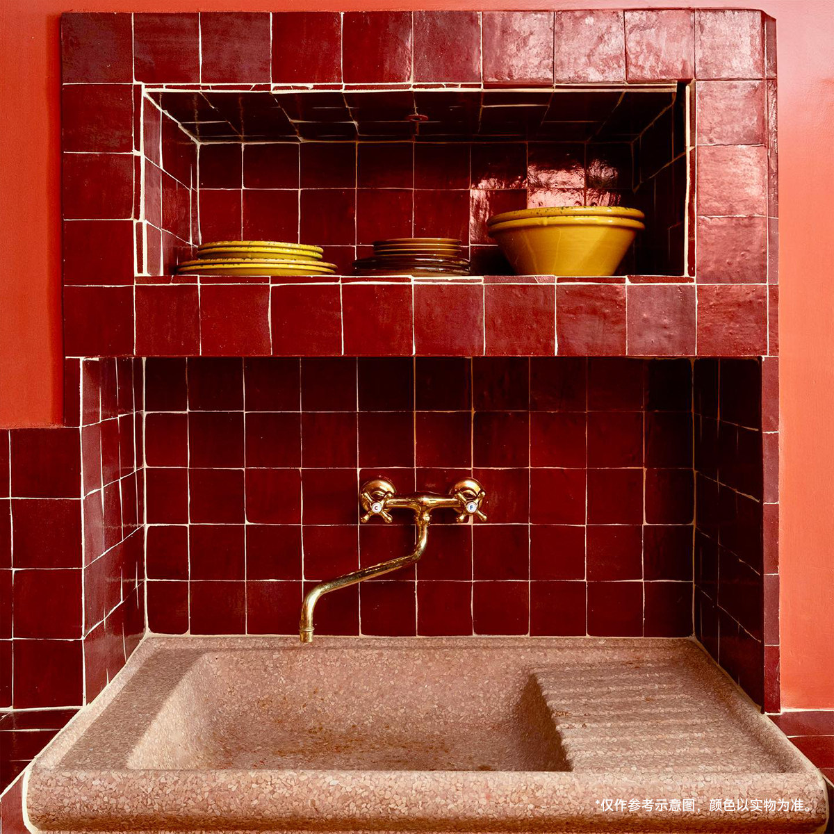 Roomology摩洛哥进口法式复古手工Zellige瓷砖厨卫客厅背景墙砖,淘宝优惠券,粉丝福利购,淘宝优惠卷