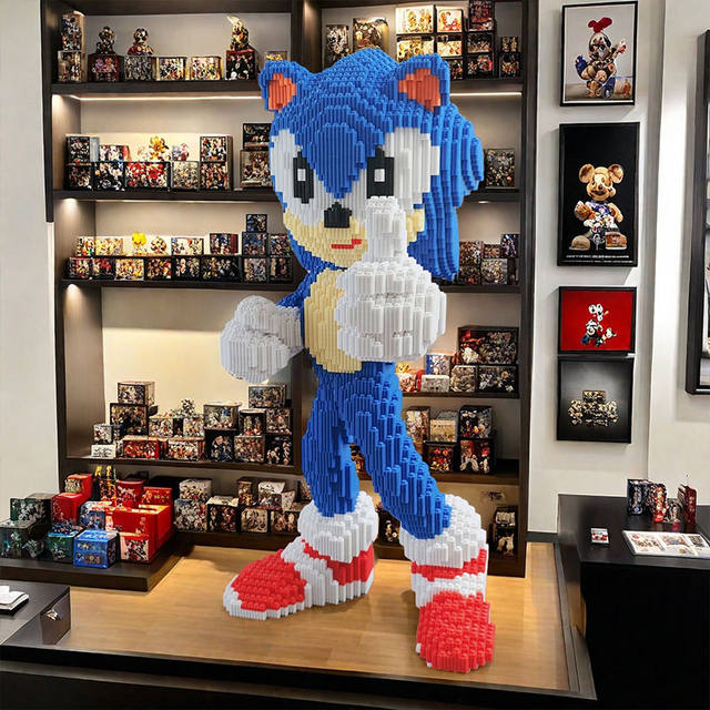 New 70cm Sonic the Hedgehog building block ornament toy