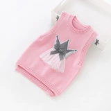 Свитер, детский осенний трикотажный жилет, в западном стиле, коллекция 2023