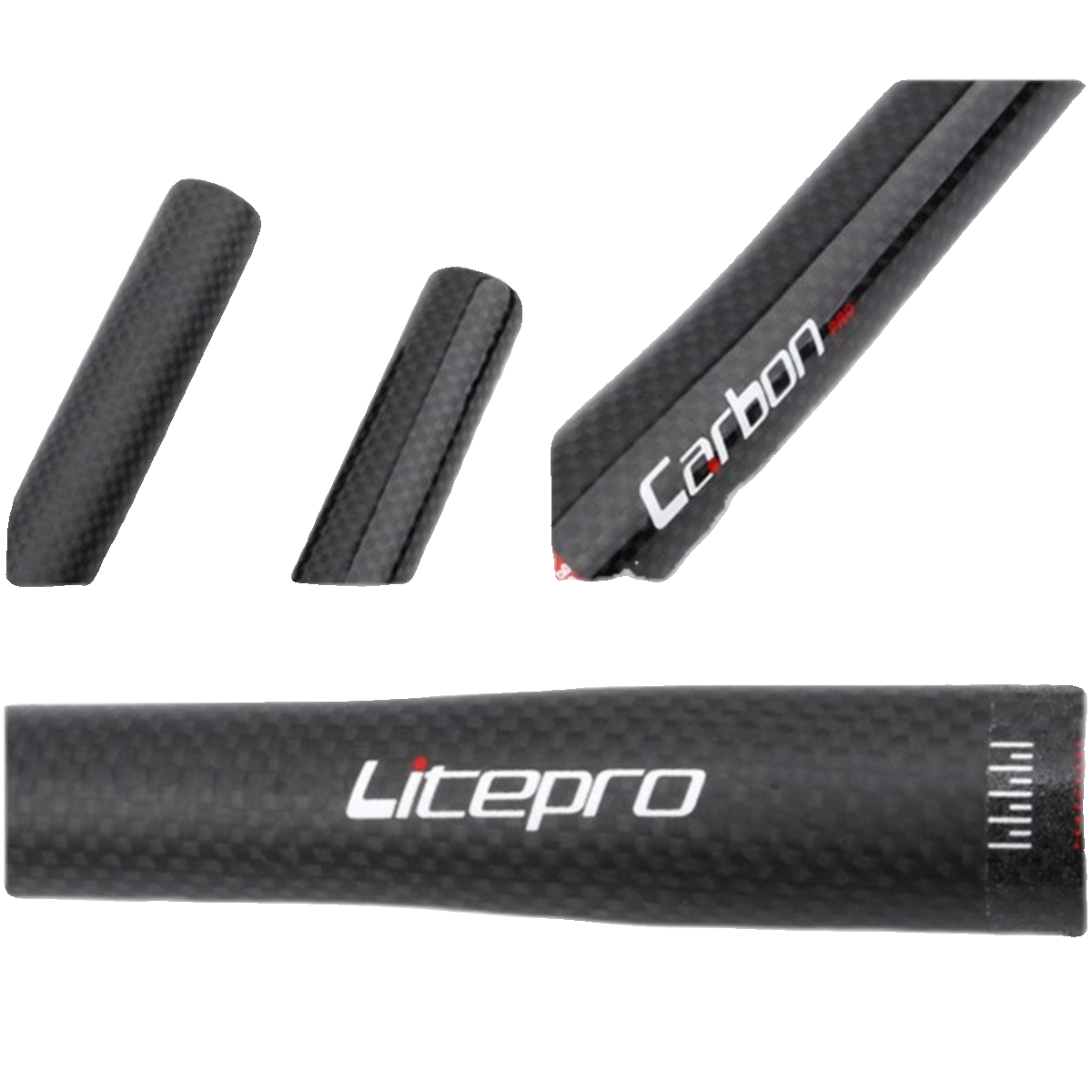 Litepro全碳纤直把carbon Pro碳纤25.4mm折叠自行车碳纤把横