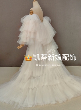 新娘礼服影楼主题服装蓬蓬裙蛋糕裙摄影拍照艺术照写真法式披风
