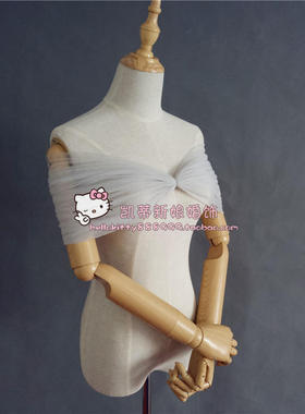 凯蒂婚饰新娘风抹胸一字领披肩