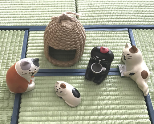 日式zakka创意可爱猫树脂摆件迷你桌面摆件场景微景观 - 图2