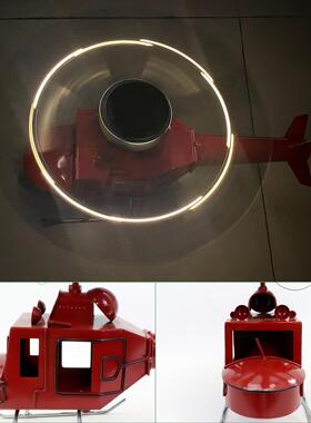 园装饰金属飞RTV机向标花屋风顶装测量工具户外庭院标志艺安术装