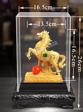 正品金马摆件绒沙金工艺品生肖马 4 S开店 送朋友业礼品 祝马到成