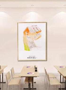开启式磁吸相框铝合金相框金属展板框架广告海报现代简约画框